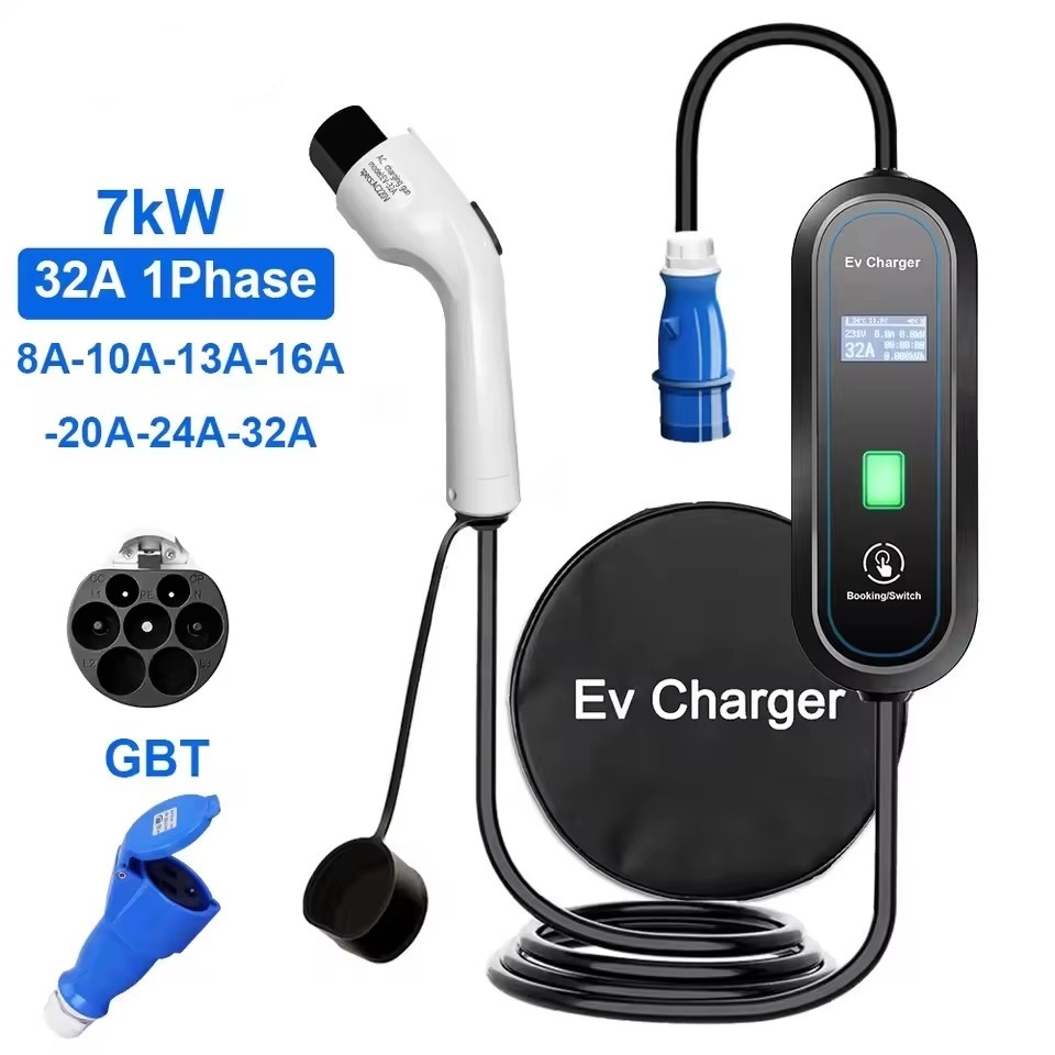 Portable GBT EV Charger Wallbo - Portable Ev Charger 32A Type 2 Cee Plug review and price