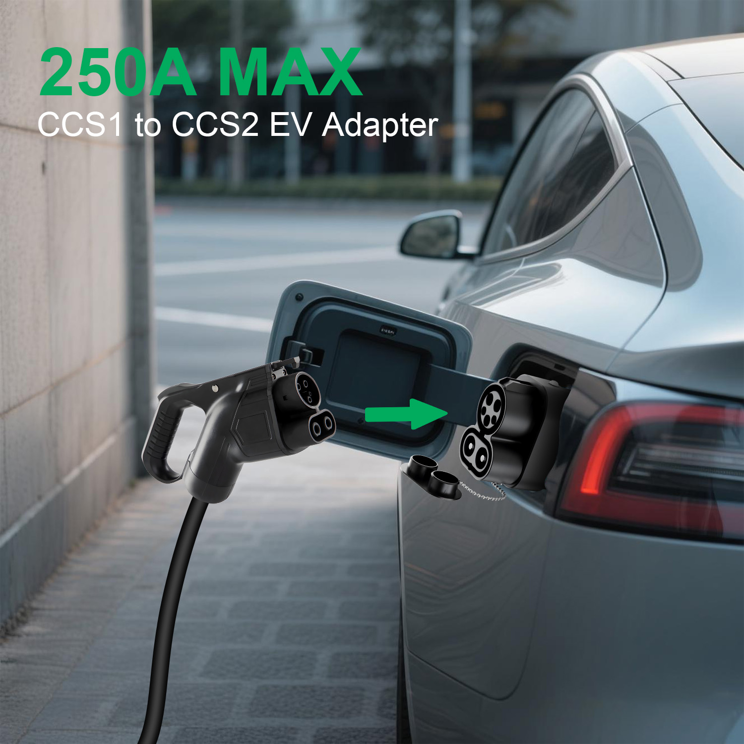 CCS1 to CCS2 Charger Adapter 2 - Ccs2 To Ccs1 Fast Charge Adapter 250Kw review and price