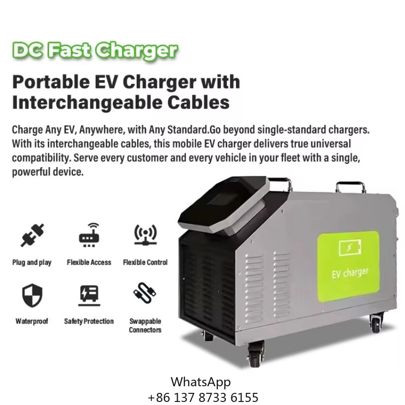 Home Use Mobile DC EV Charger  - Portable Dc Fast Charger 20Kw Ccs2 review and price